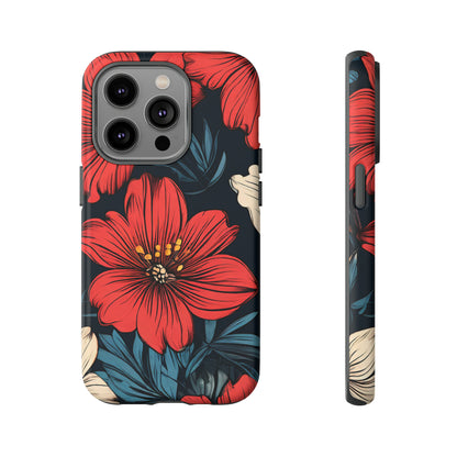 Red Dandelion  Art Design Pattern Tough Case