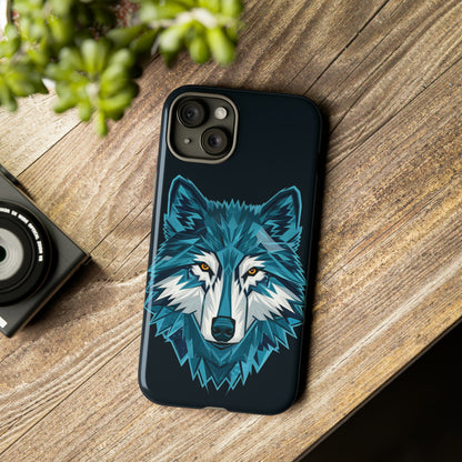 Cubism Wolf Art Tough Case