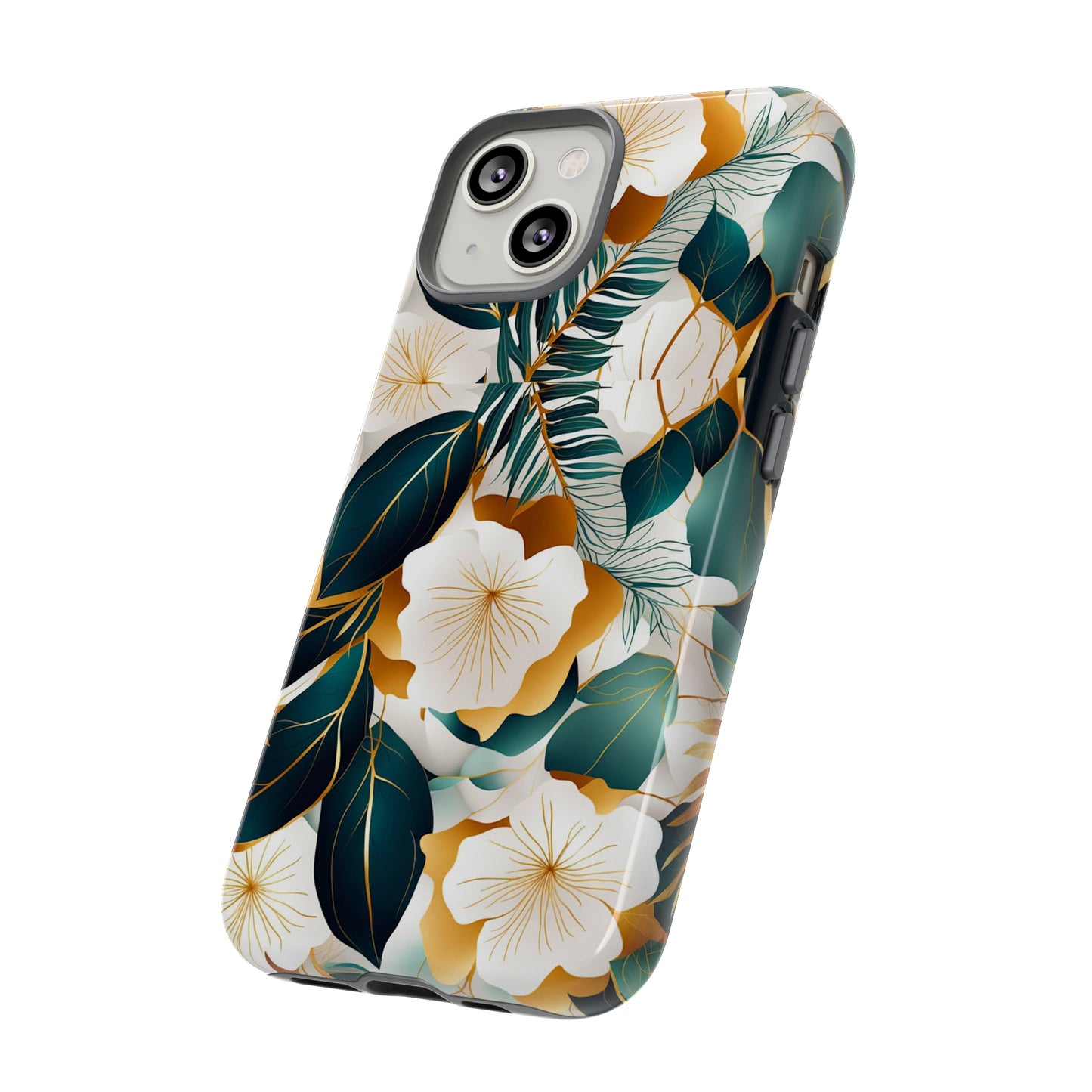 White Flowers Tough Case