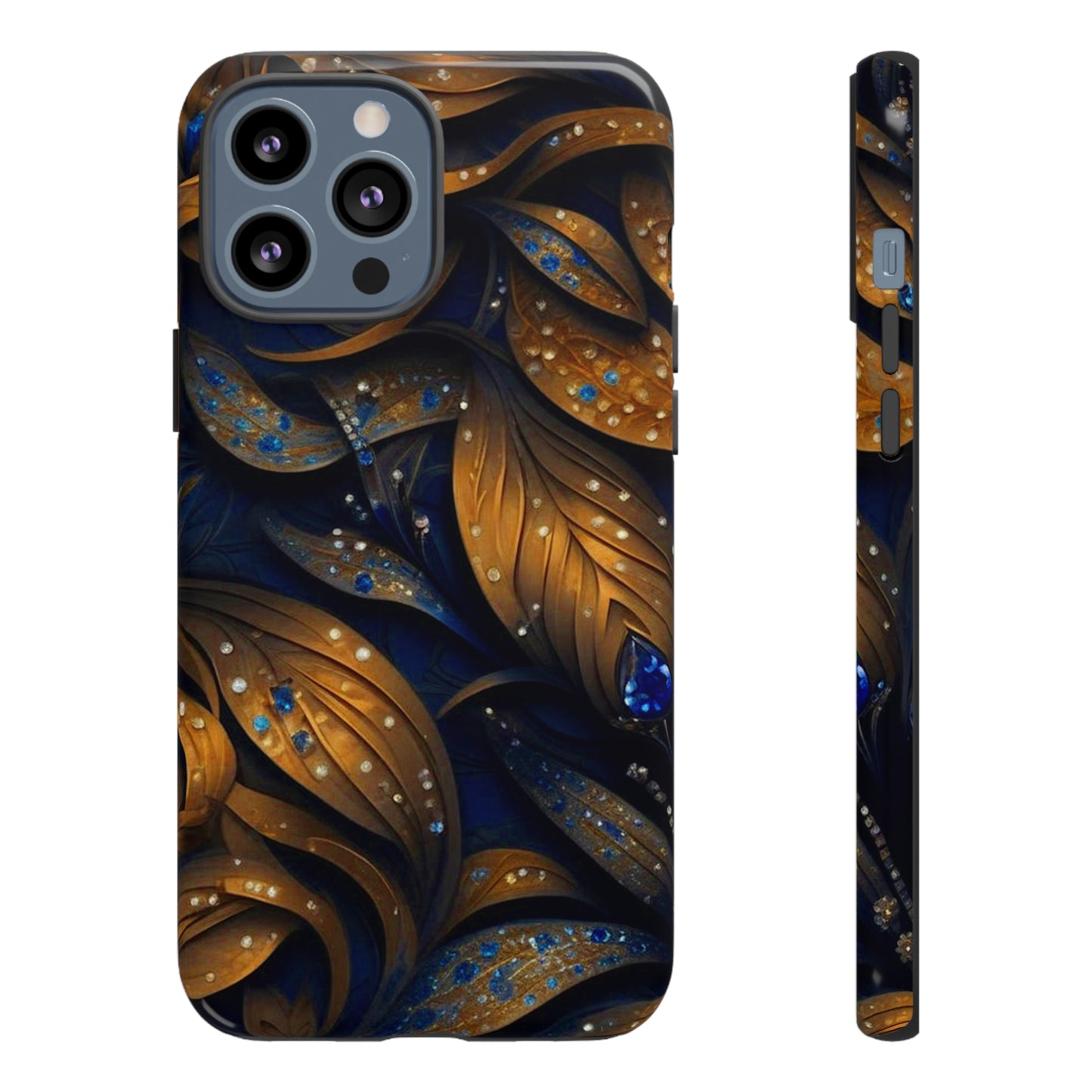 Golden Leaf Pattern Tough Case