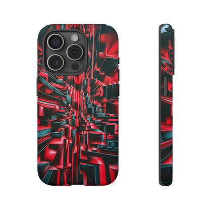 Red Illusion Art  Pattern Tough Case