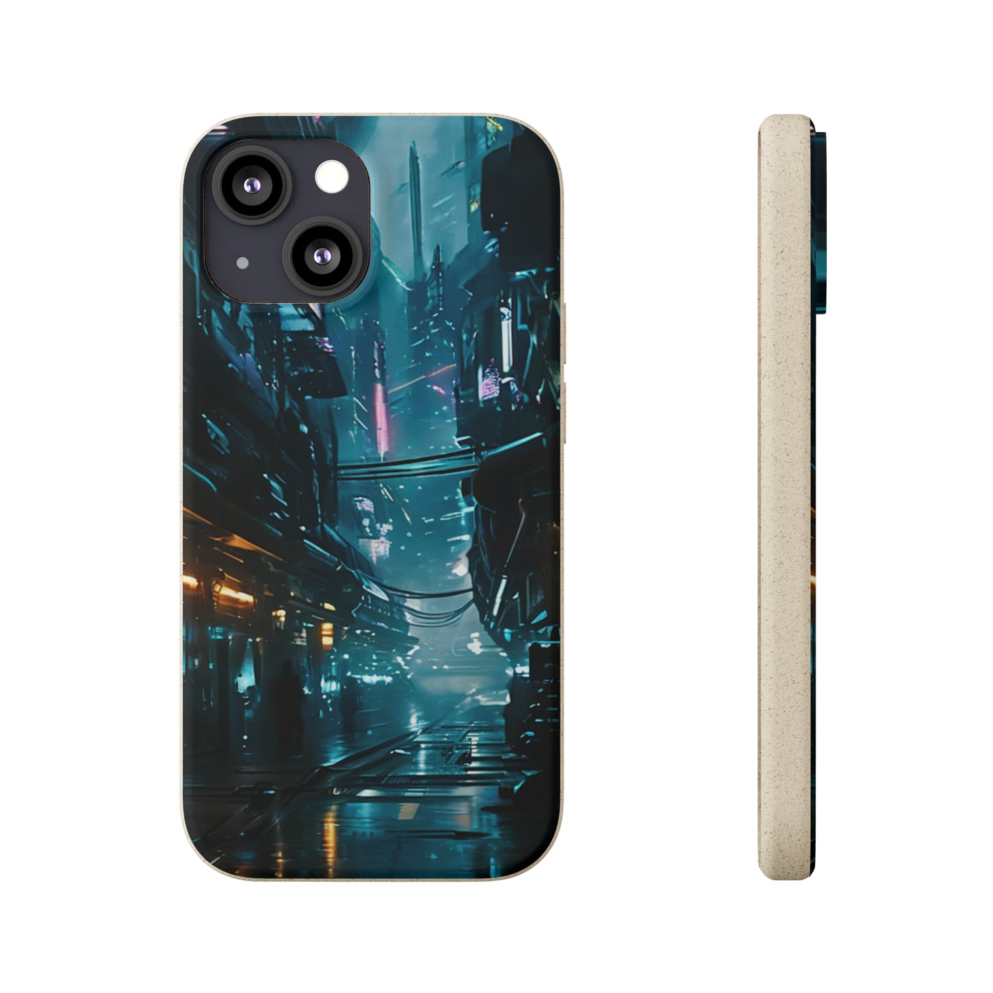 Dystopian Cityscape Biodegradable Case