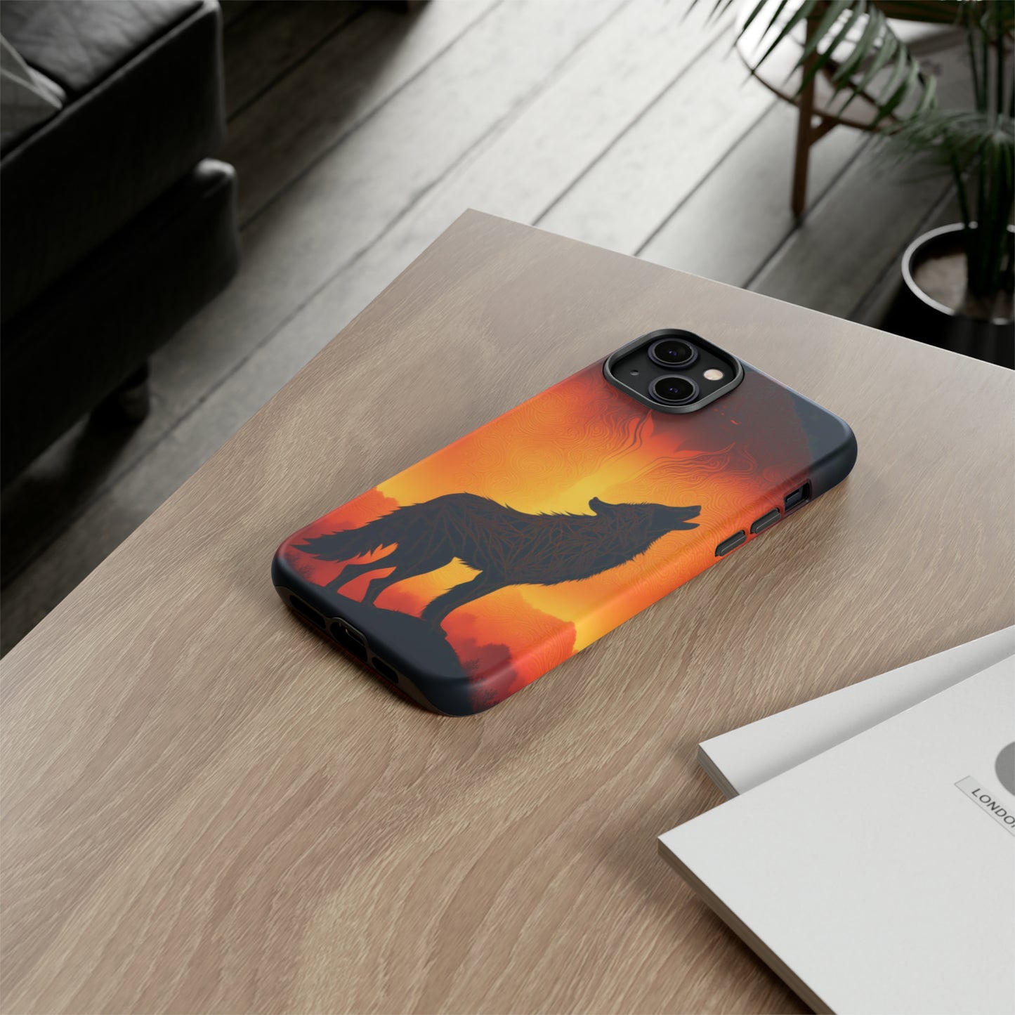 Wolf silhouette Tough Case