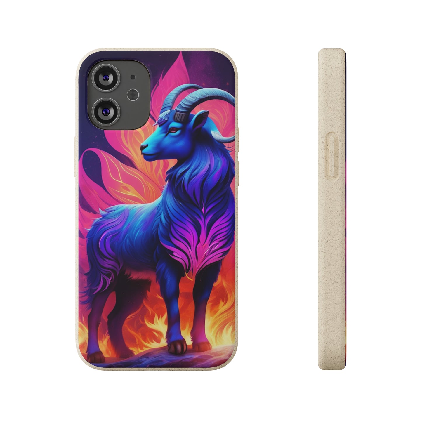 Pink Peculiar Goat Biodegradable Case