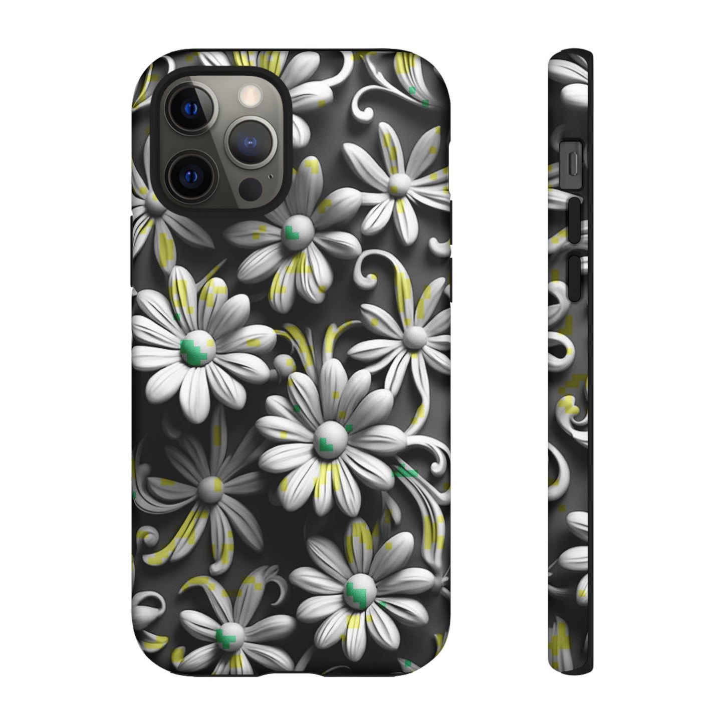 White Flowers Tough Case