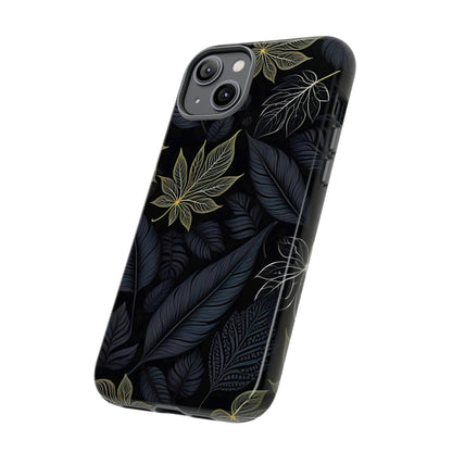 Grey Leaf Pattern Tough Case