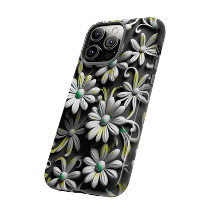 White Flowers Tough Case