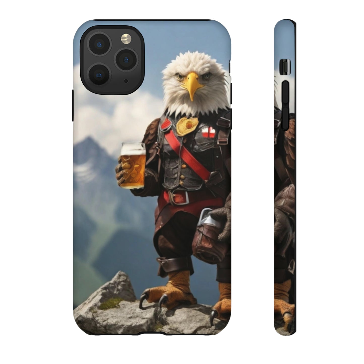 Eagle holding by a beer Tough Case