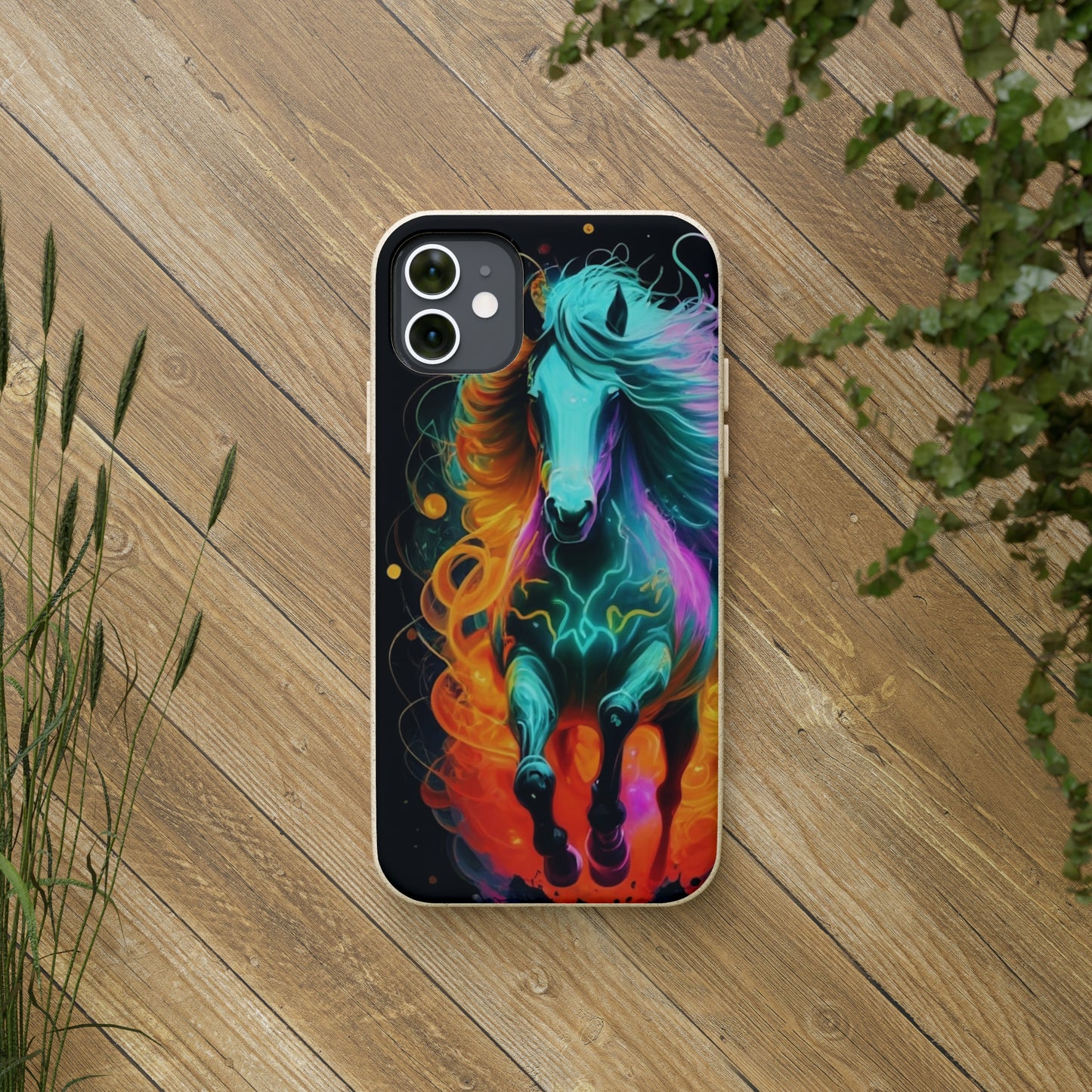 Psychedelic Horse Biodegradable Case