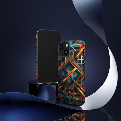 Abstract Tesseract Tough Case