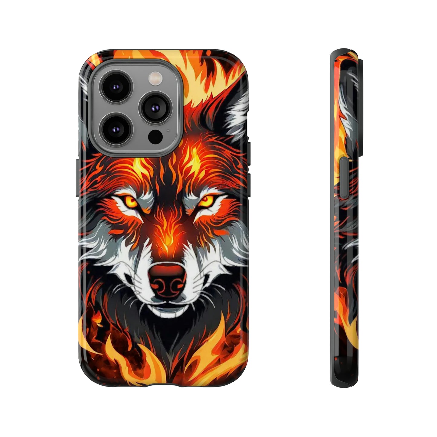 Fiery Wolf Tough Case