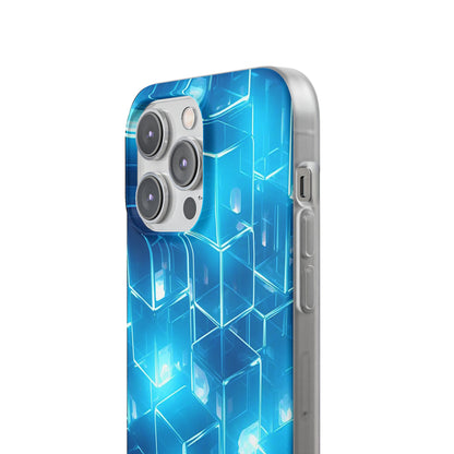 Neon Blue Glow Flexi Case - Colorwink