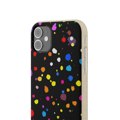 Colorful Dot Parade Biodegradable Case