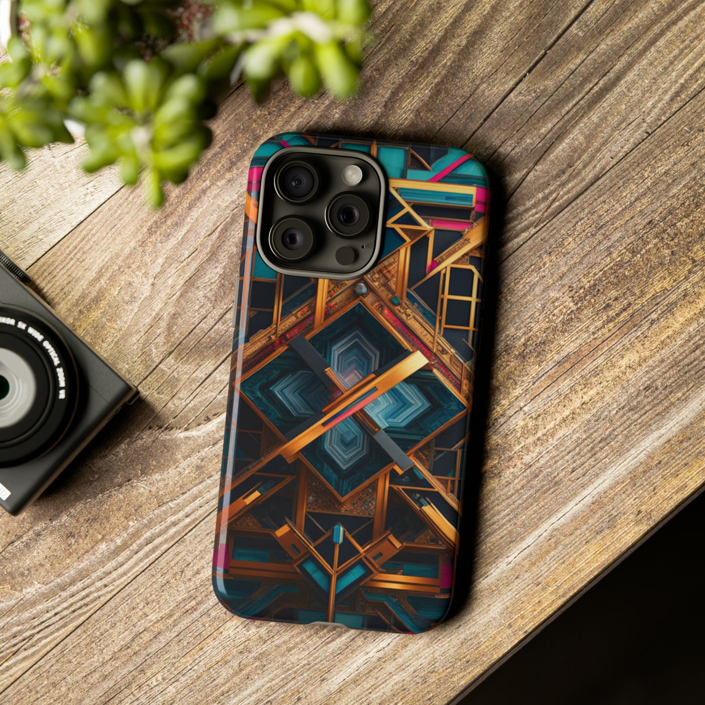 Abstract Tesseract Tough Case