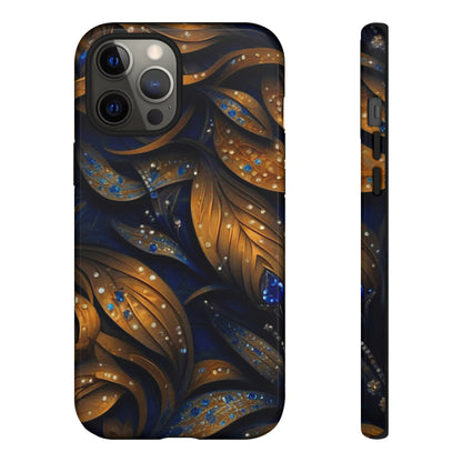 Golden Leaf Pattern Tough Case