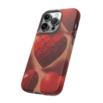 Red Heart Design Pattern Tough Case