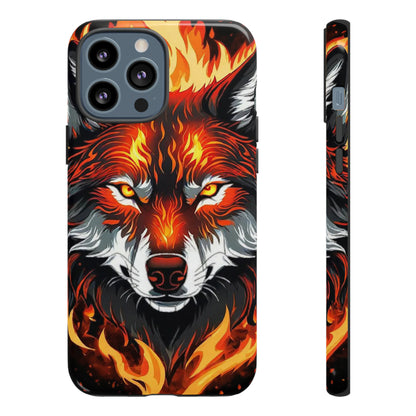 Fiery Wolf Tough Case