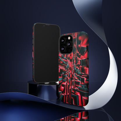 Red Illusion Art  Pattern Tough Case