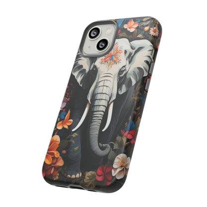 Elephant Face Flower Art  Tough Case