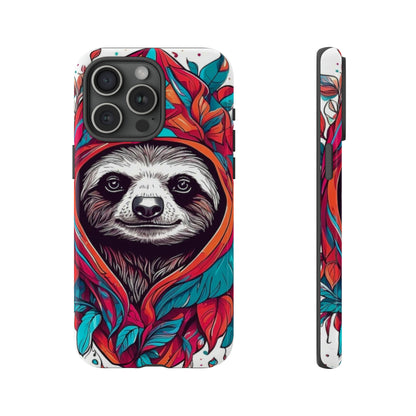 Sloth floral rose print Tough Case