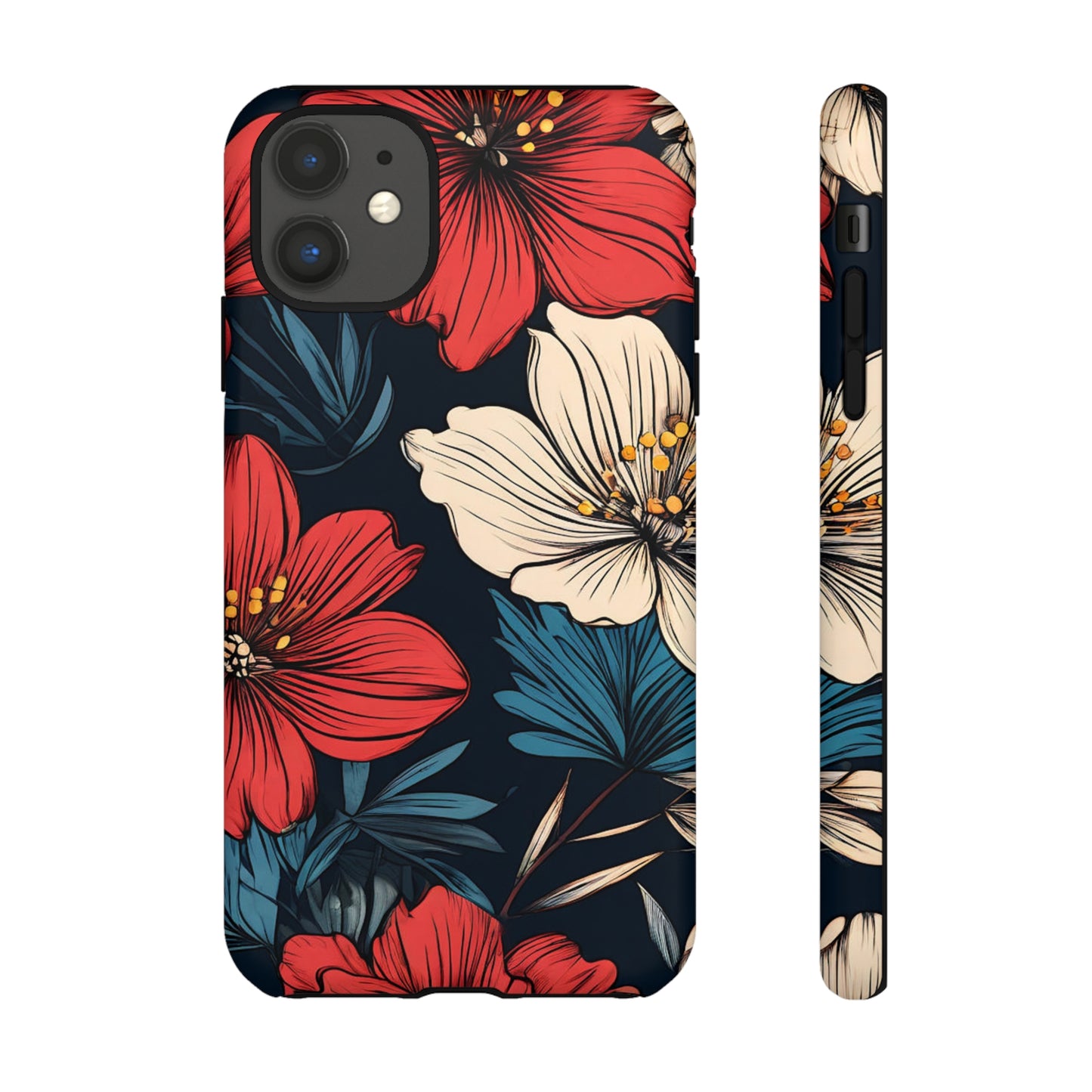 Two Flowers Tough Case