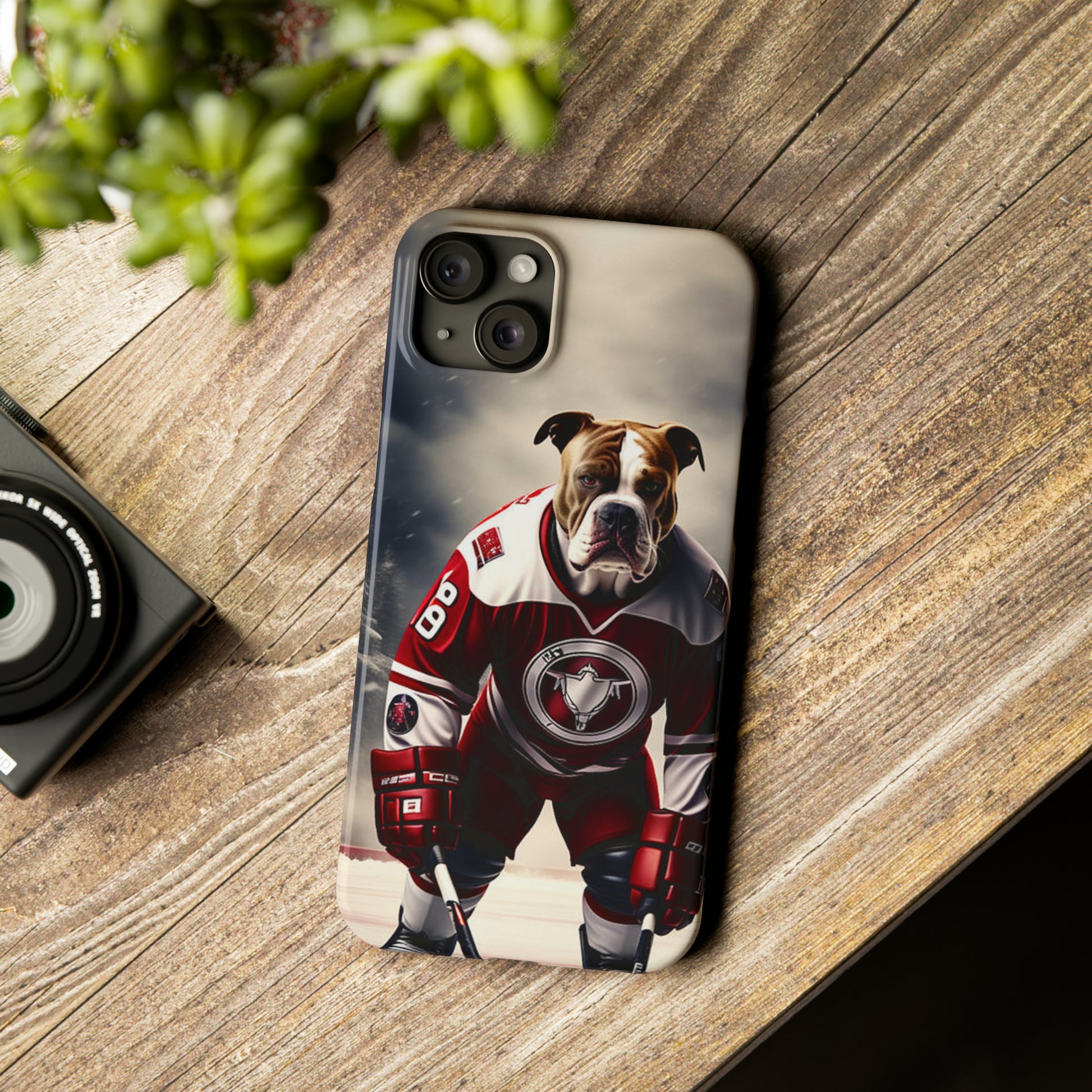 Ice Hockey Player Slim Phone Case - Colorwink