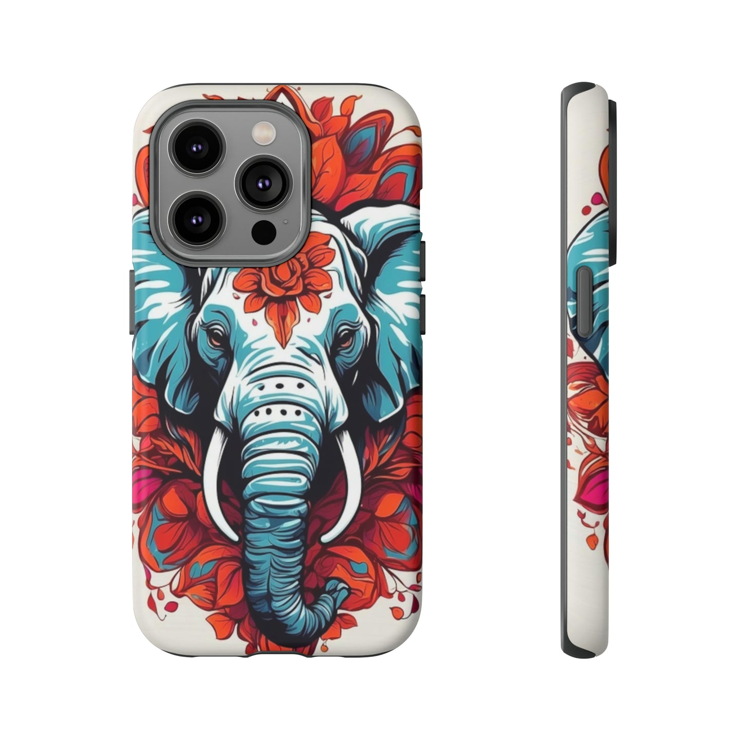 Floral Elephant Tough Case