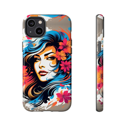 Lady Flower Mural Tough Case