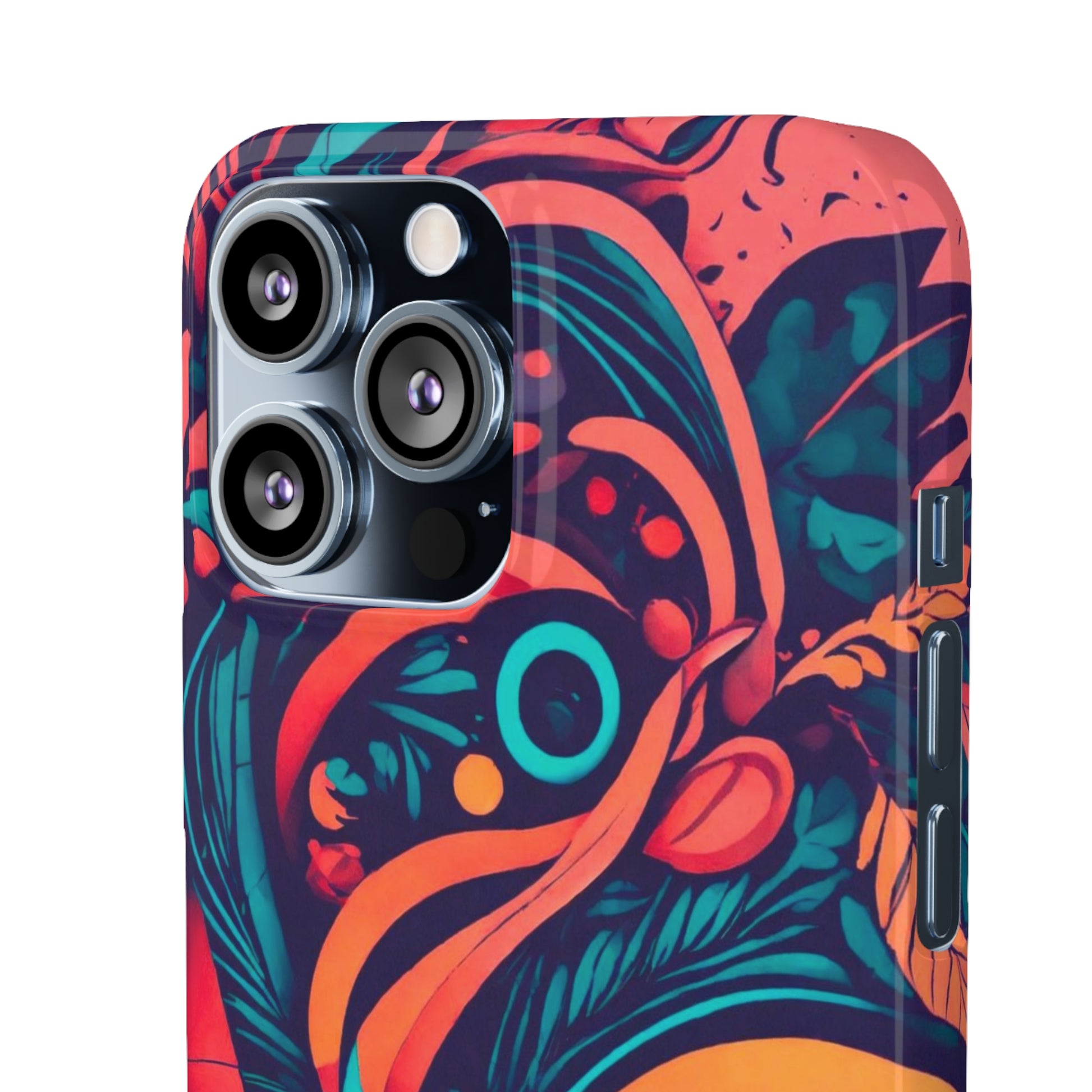 Abstract Flowers Snap Case - Colorwink