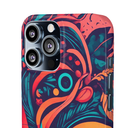 Abstract Flowers Snap Case - Colorwink