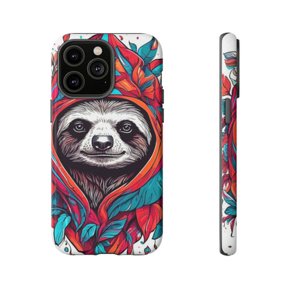 Sloth floral rose print Tough Case