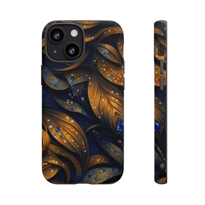 Golden Leaf Pattern Tough Case