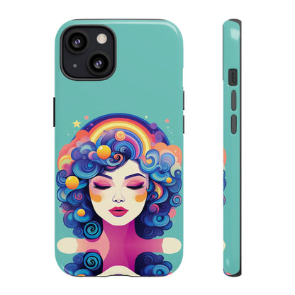 Blue Calm Lady Tough Case