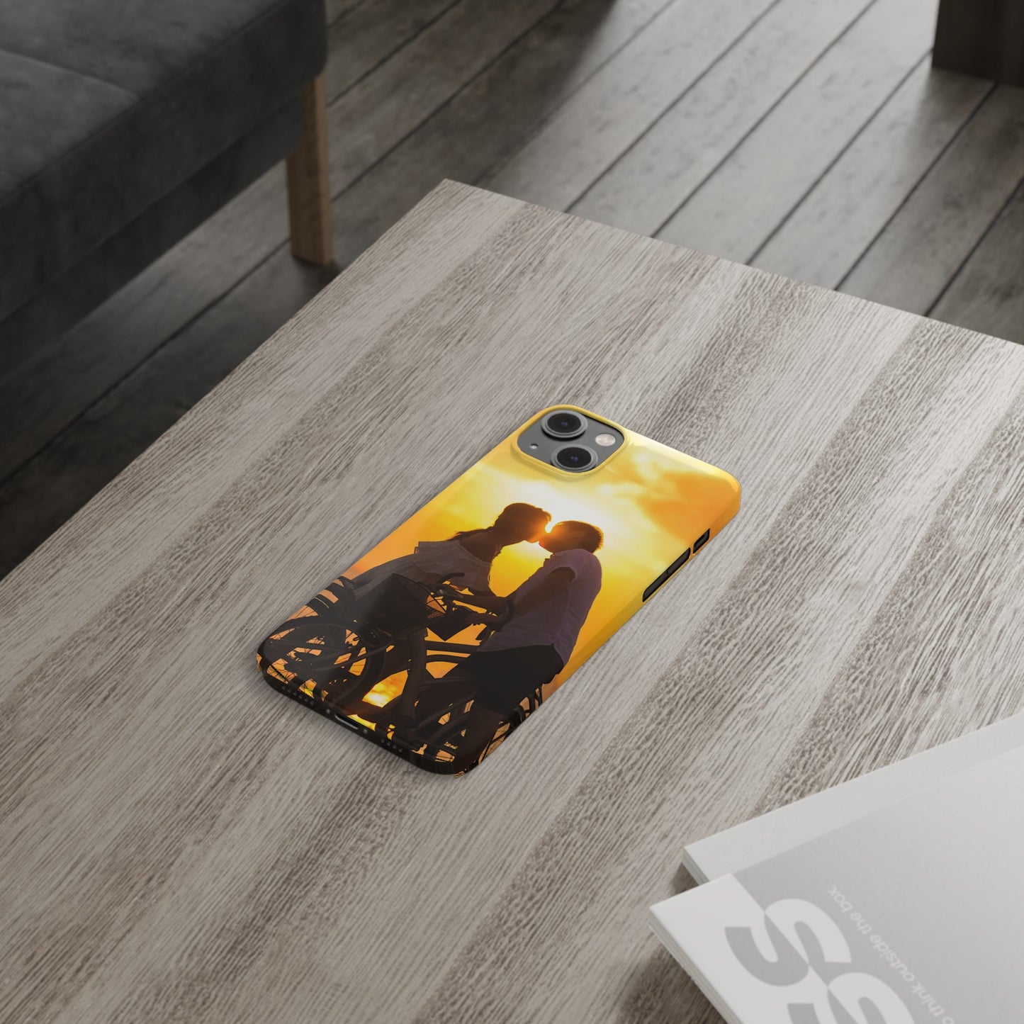 Sunset Kiss Slim Phone Case