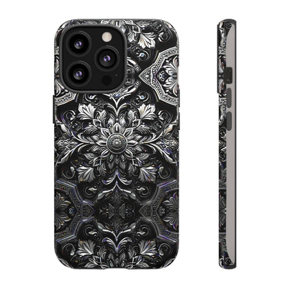 Monochrome Flowers Tough Case