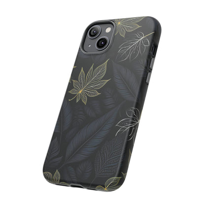 Grey Leaf Pattern Tough Case