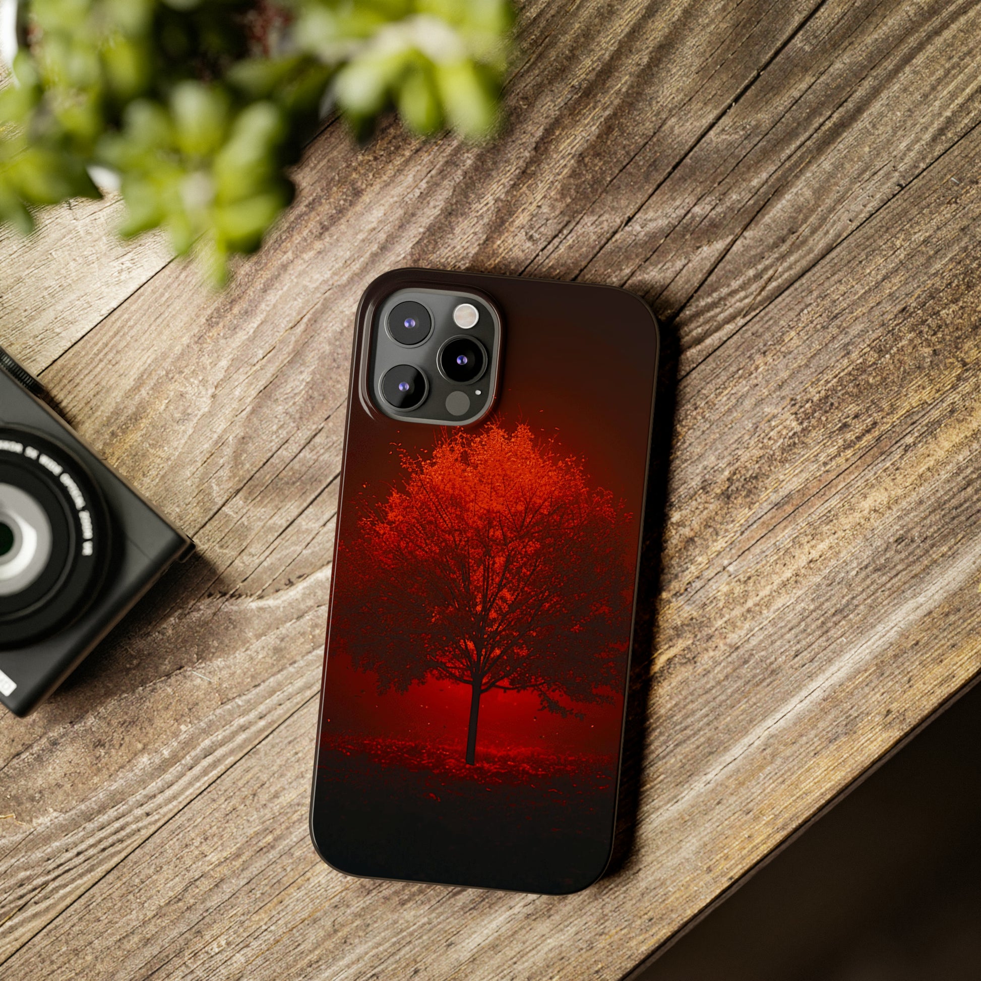 Red Tree Slim Phone Case - Colorwink