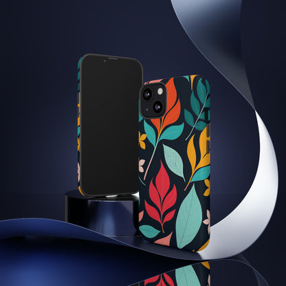 Red Leaf Design Pattern Tough Case