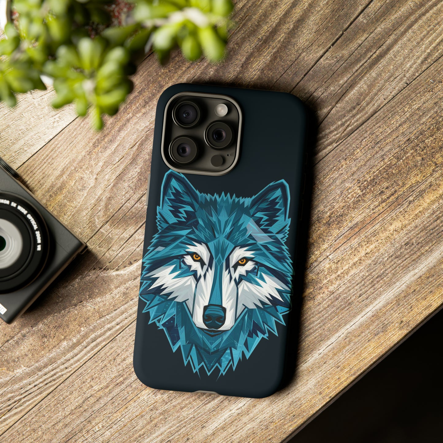 Cubism Wolf Art Tough Case