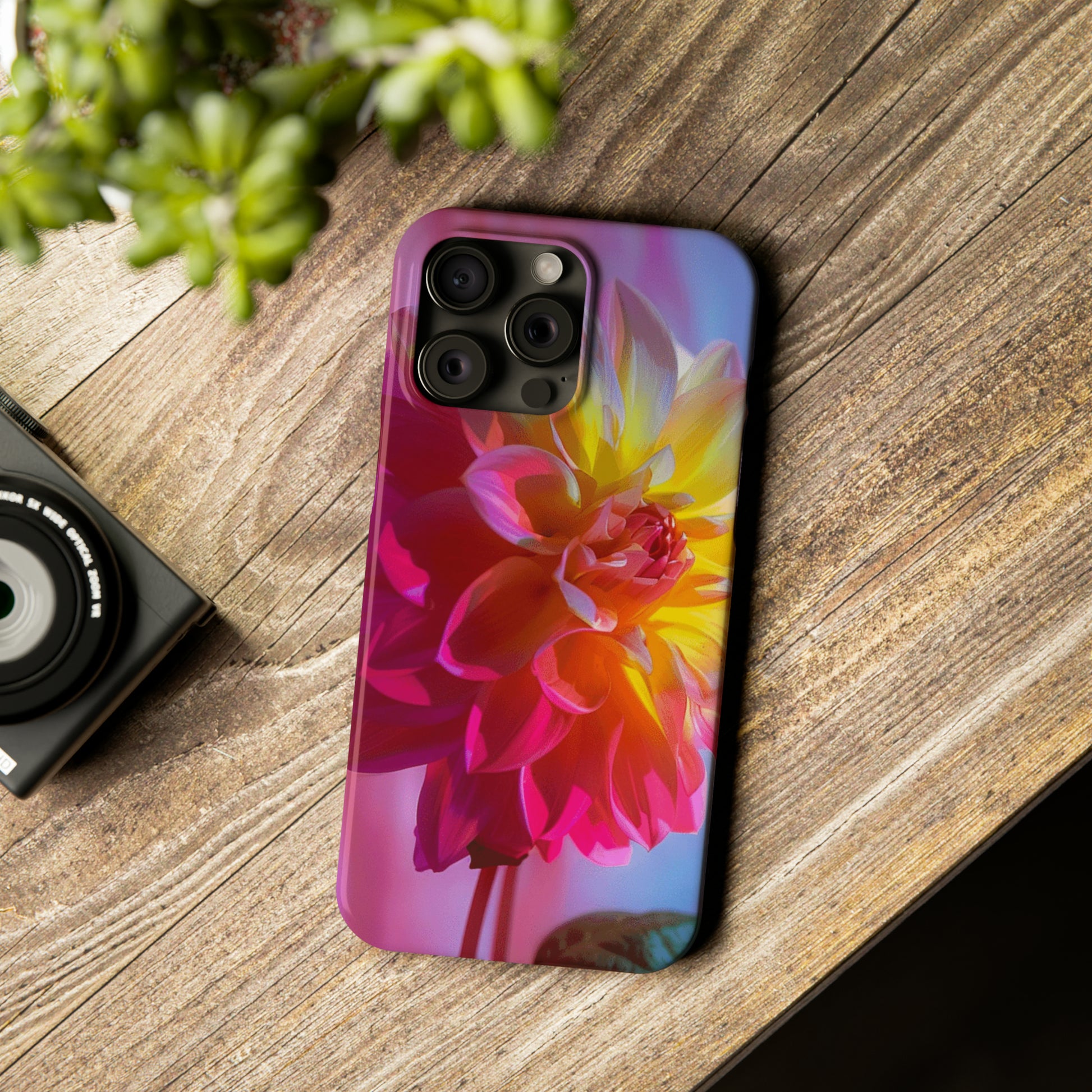 Floral Design Slim Phone Case - Colorwink