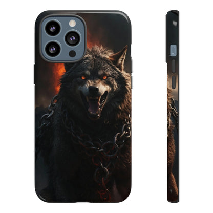 Wolf chained Tough Case