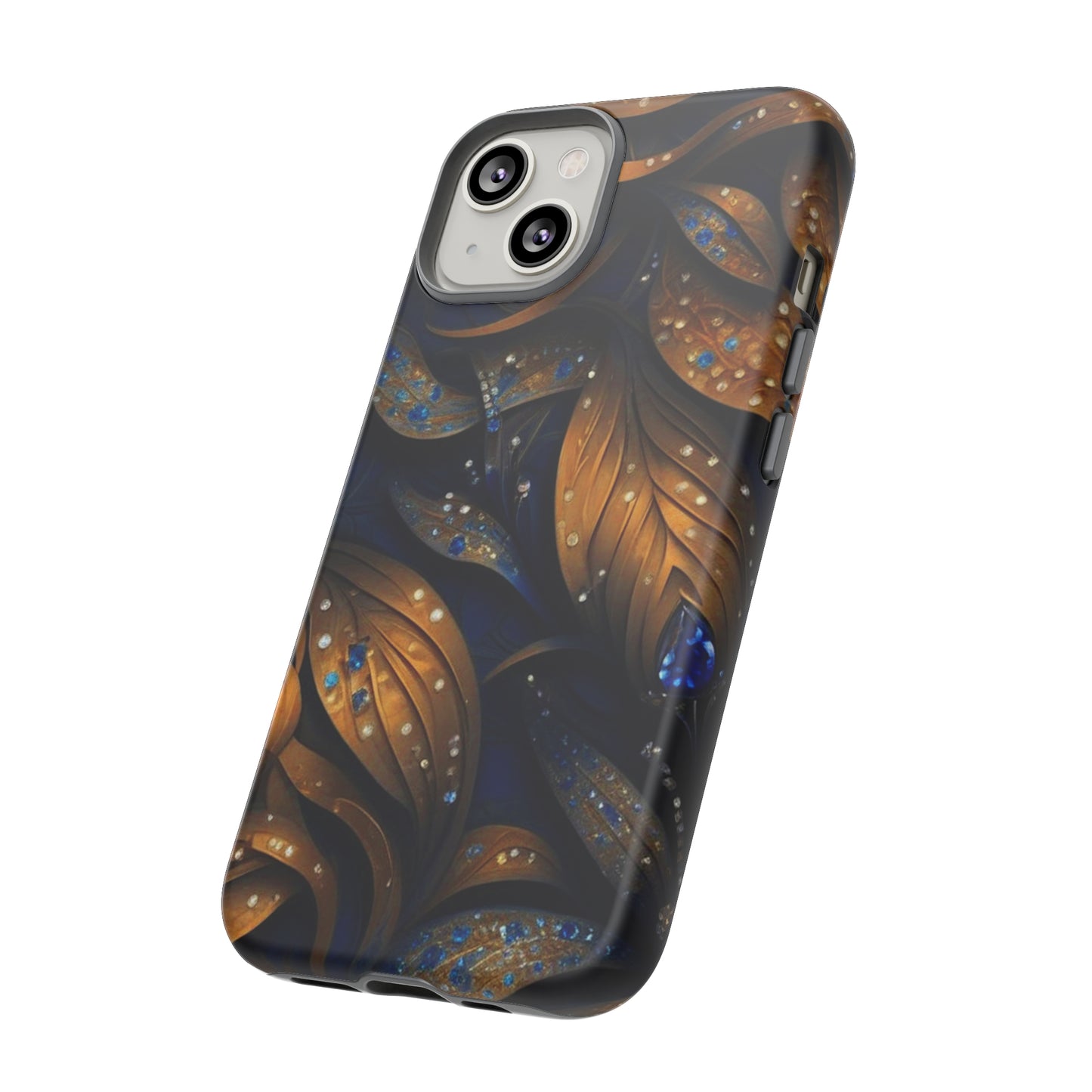 Golden Leaf Pattern Tough Case