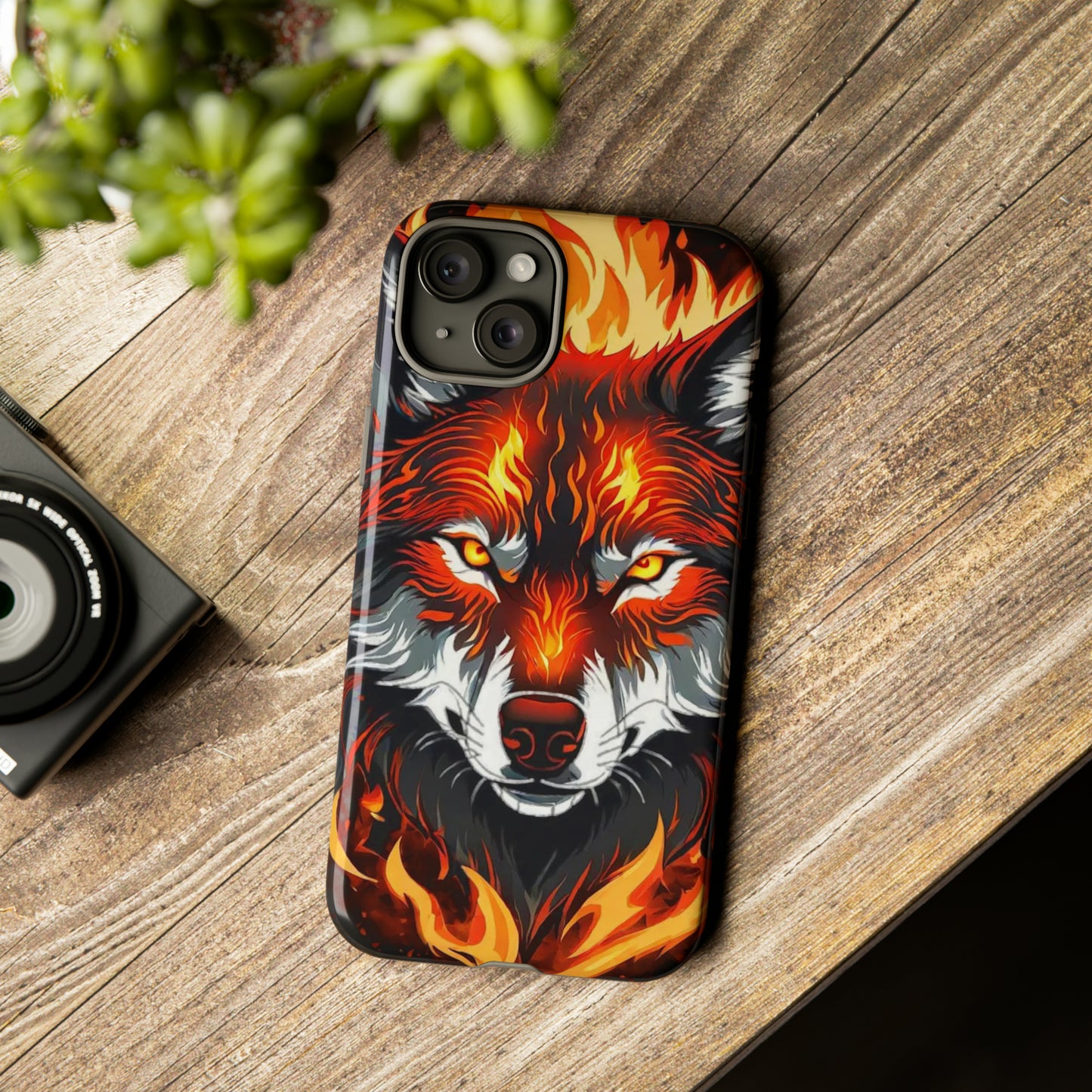 Fiery Wolf Tough Case