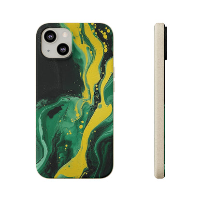 Swirling Shadows Design Biodegradable Case