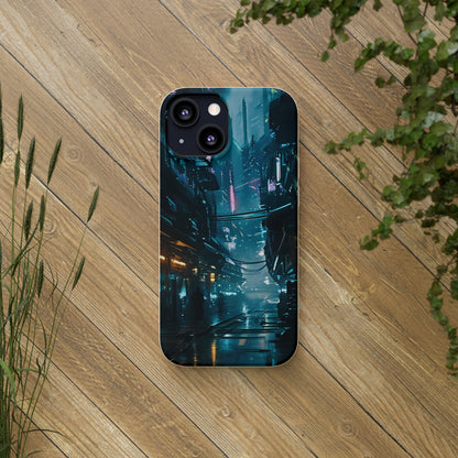 Dystopian Cityscape Biodegradable Case