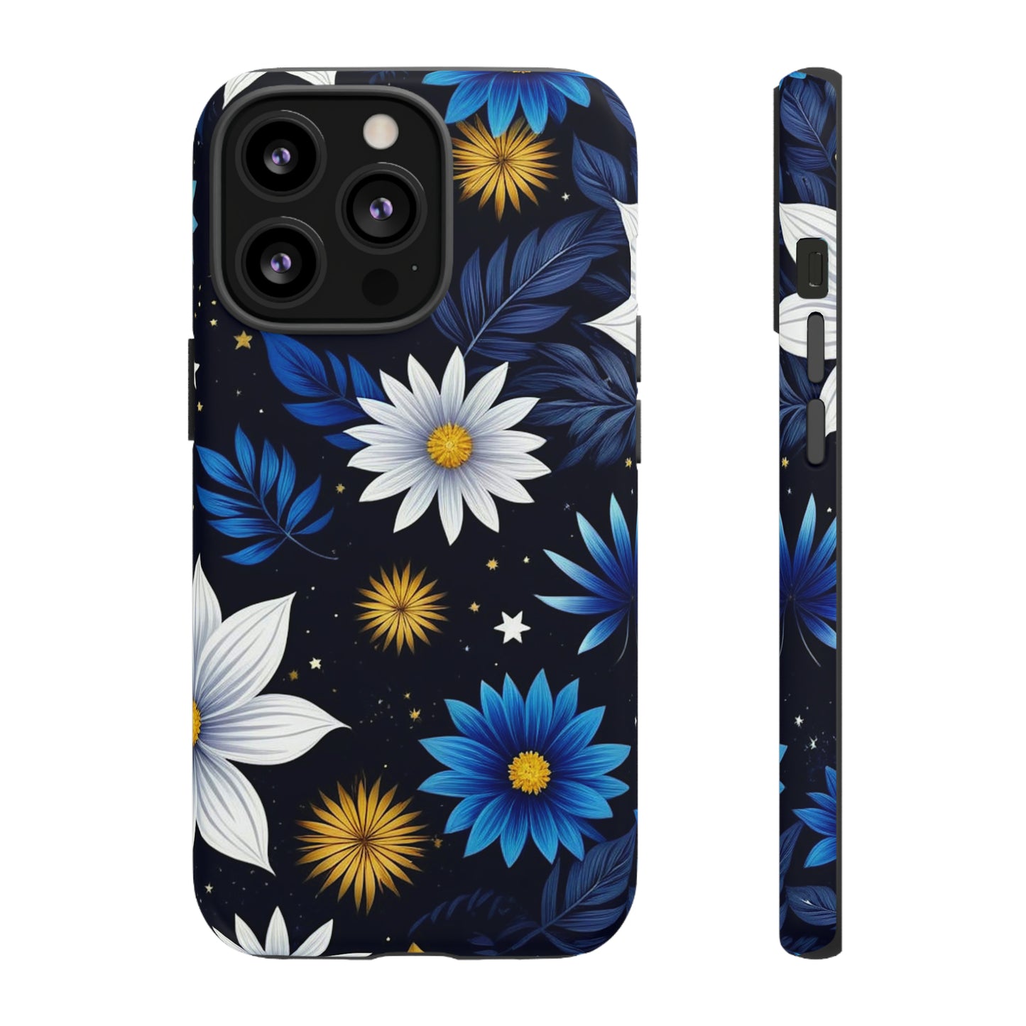 Blue Leaf Pattern Tough Case