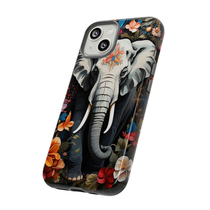 Elephant Face Flower Art  Tough Case