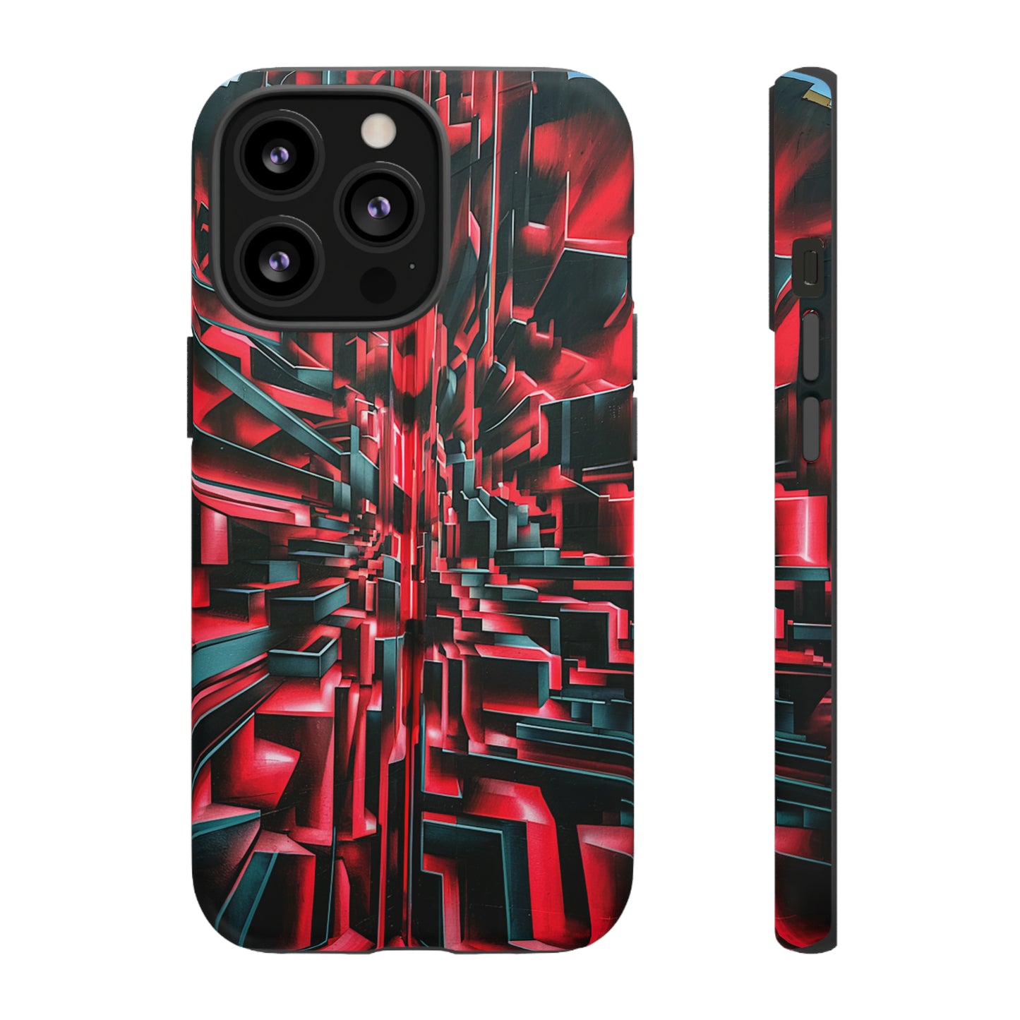 Red Illusion Art  Pattern Tough Case