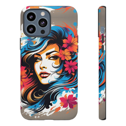 Lady Flower Mural Tough Case