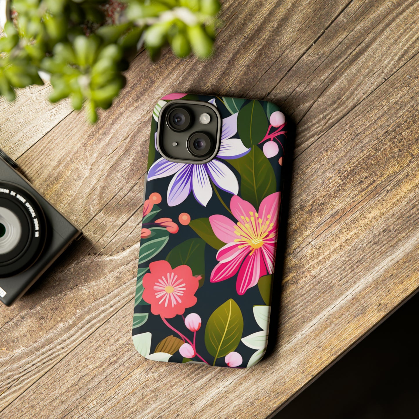 Pink Flower Pattern Tough Case